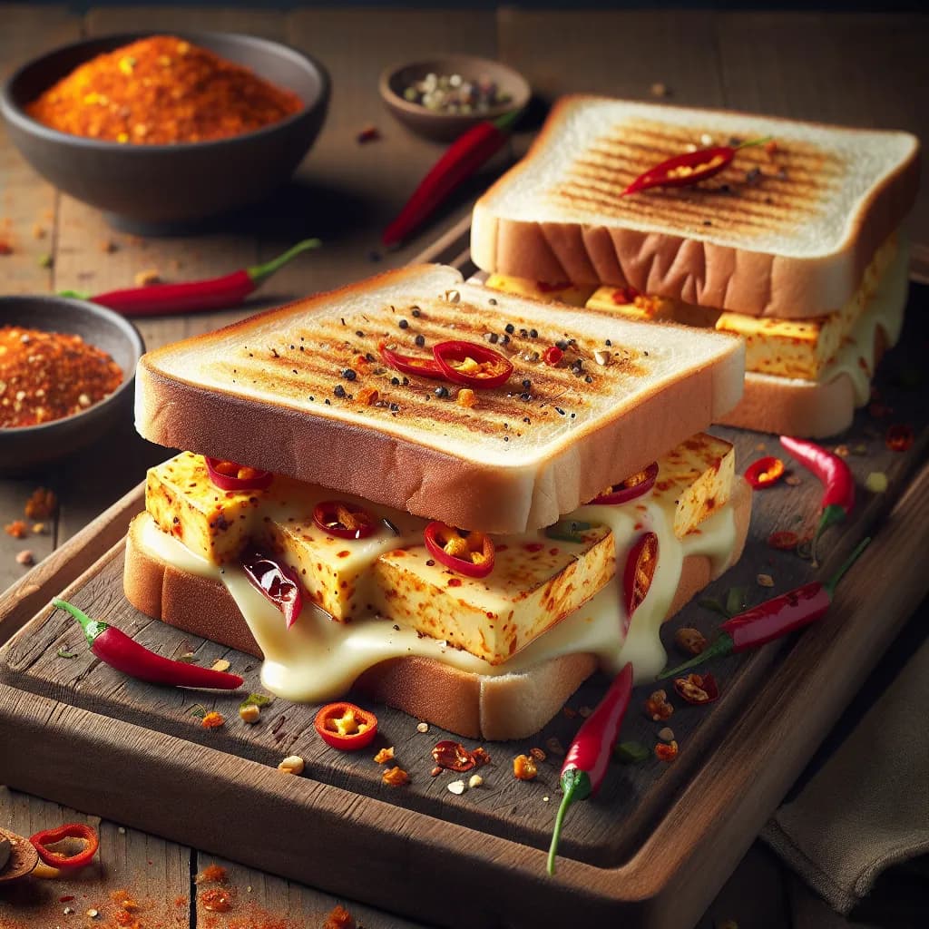 Spicy Paneer Sandwich