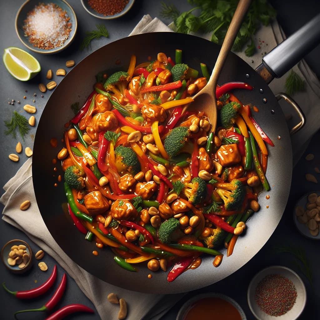 Spicy Peanut Stir-fry