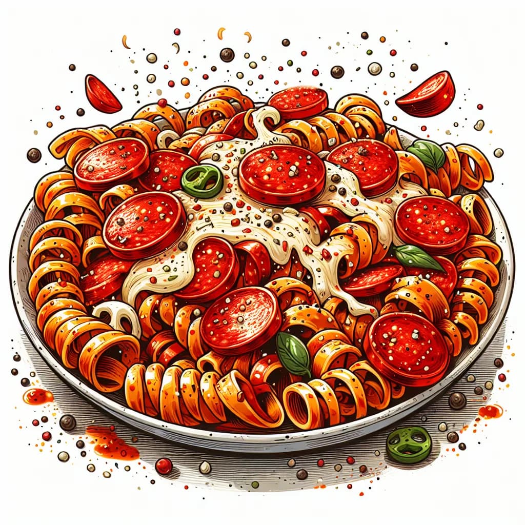 Spicy Pepperoni Pizza Pasta