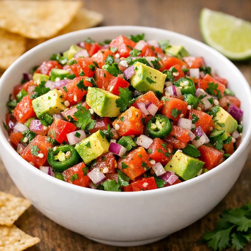 Spicy Pico de Gallo with Avocado