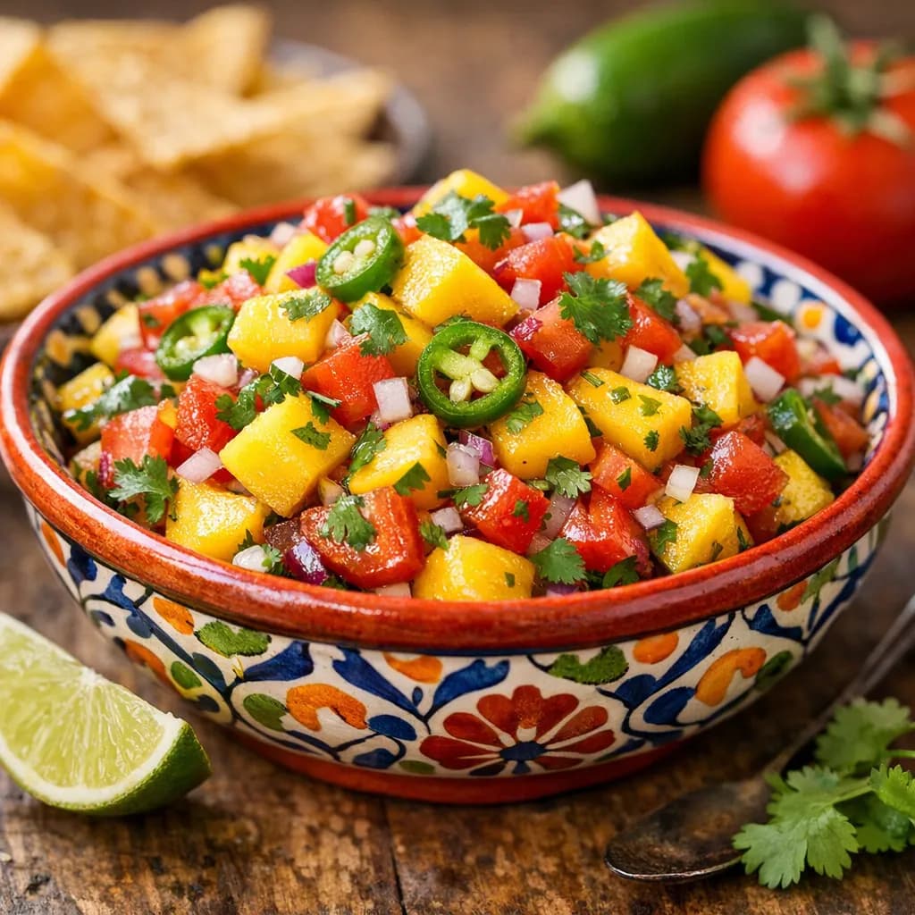 Spicy Pico de Gallo with Mango