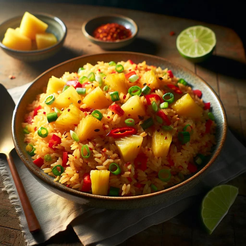 Spicy Pineapple Fried Rice