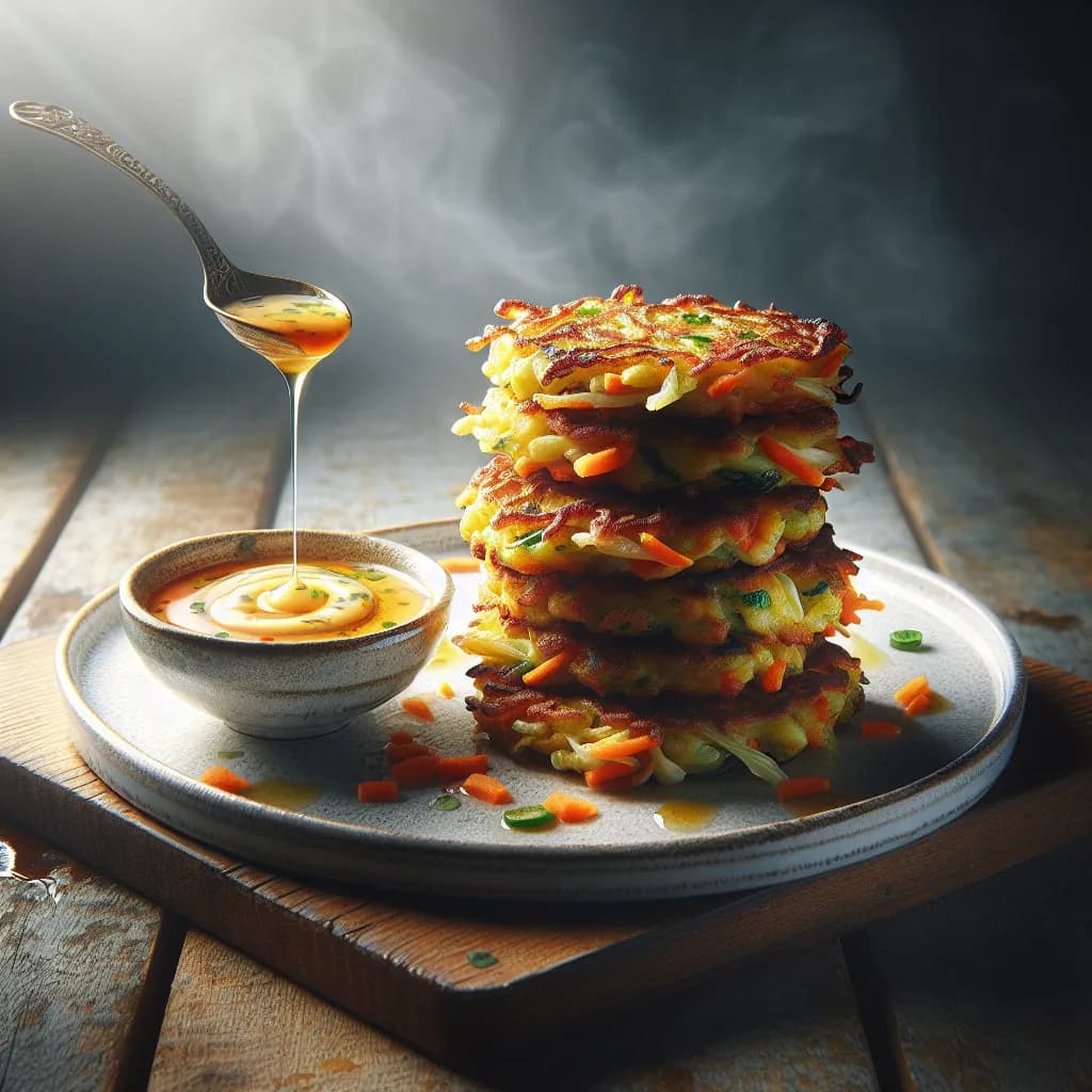 Spicy Potato Cabbage Fritters