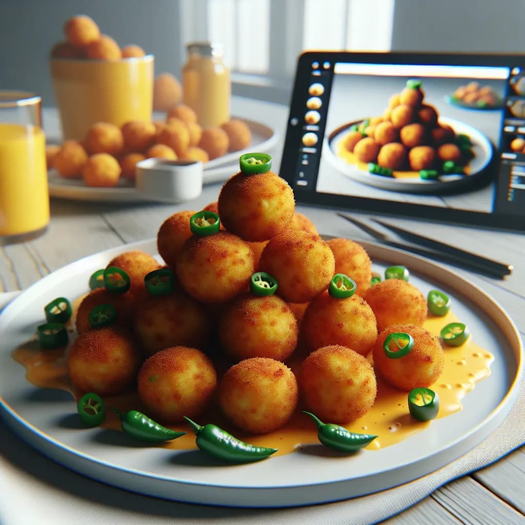 Spicy Potato Cheese Balls
