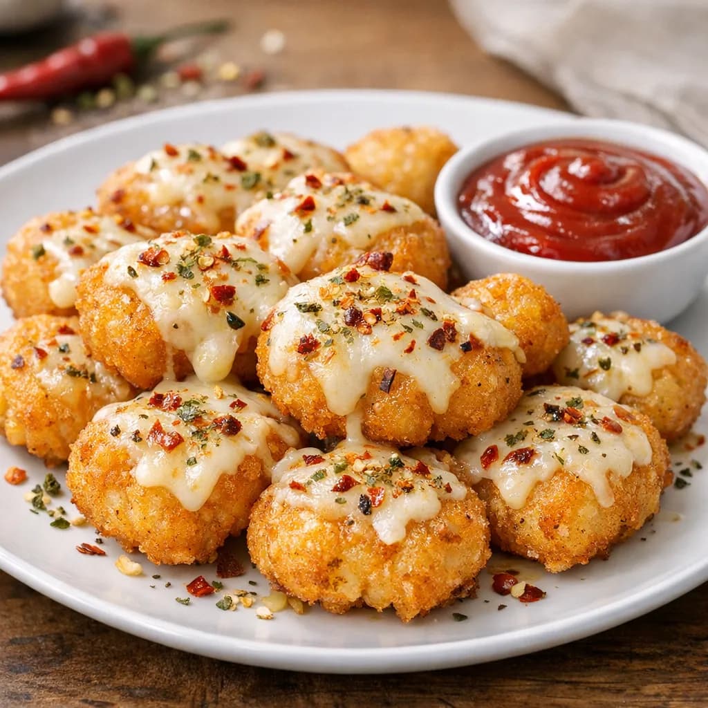 Spicy Potato Cheese Bites