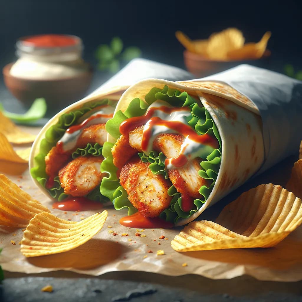 Spicy Potato Chipis Wraps