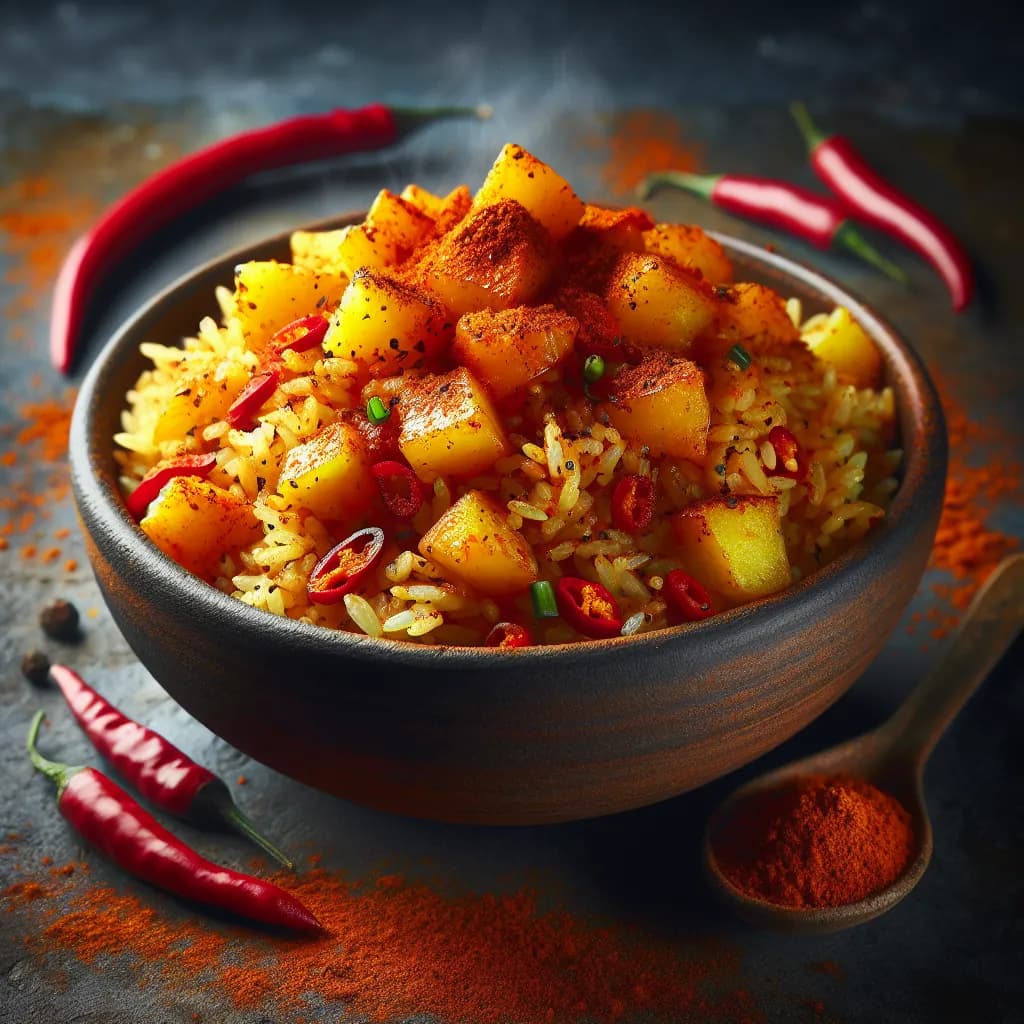 Spicy Potato Rice