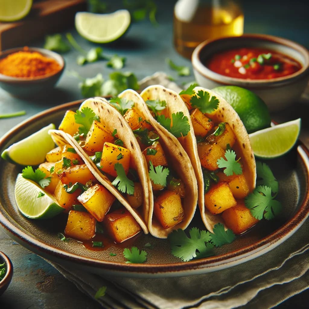 Spicy Potato Tacos