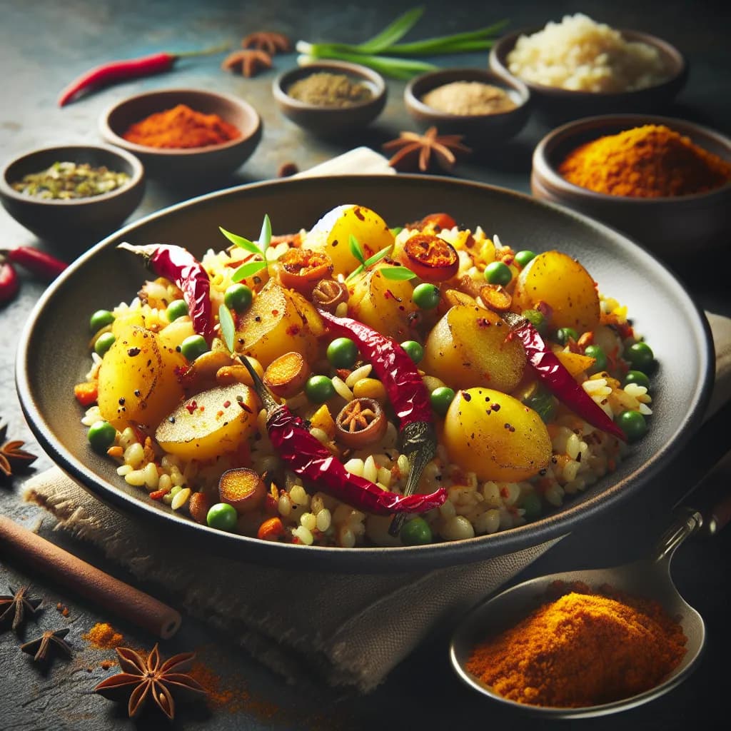 Spicy Potato Upma
