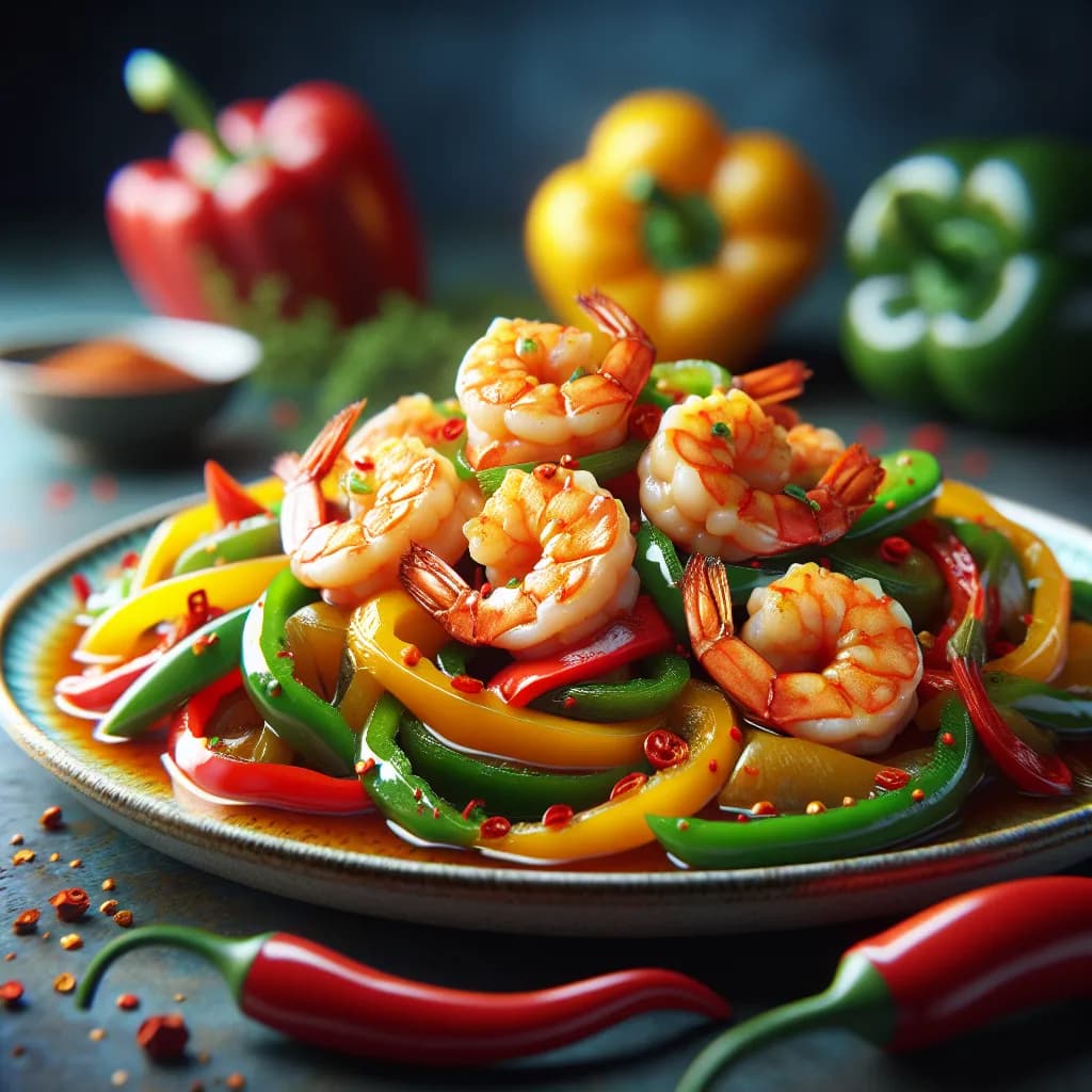 Spicy Prawn Stir-Fry