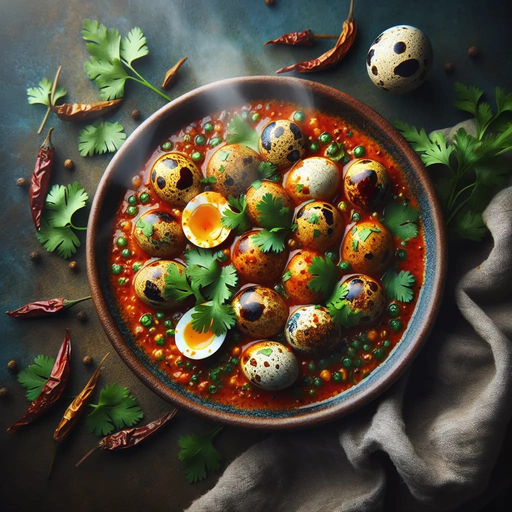 Spicy Quail Egg Masala