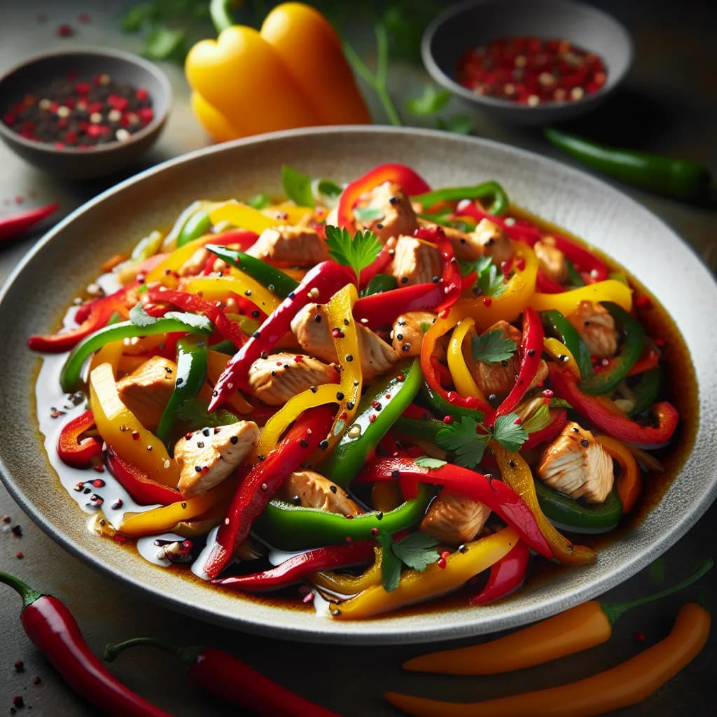 Spicy Red Chili Chicken Stir-Fry