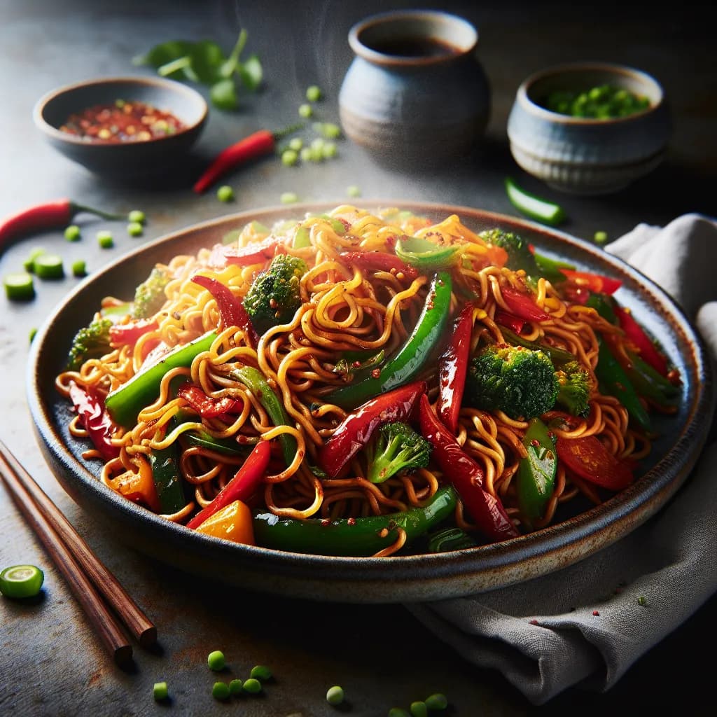 Spicy Shoop Noodles Stir-Fry