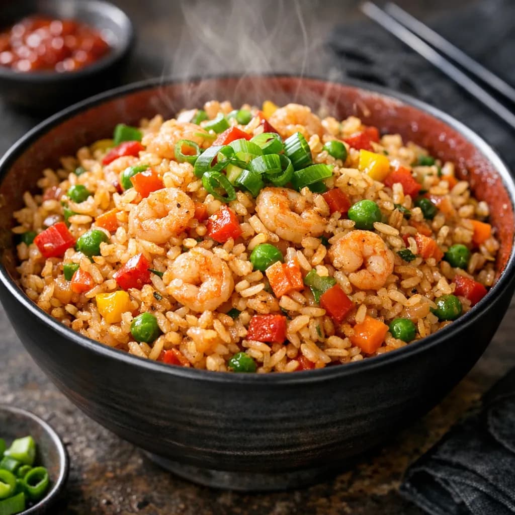 Spicy Shrimp Fried Rice