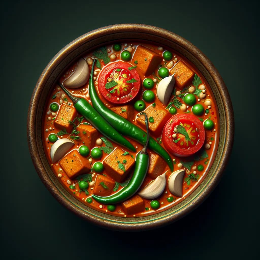 Spicy Soya and Tomato Curry