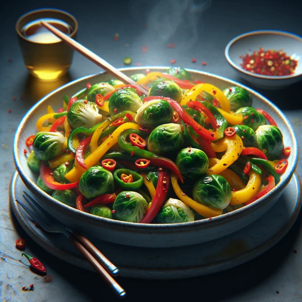 Spicy Sprout Stir-Fry
