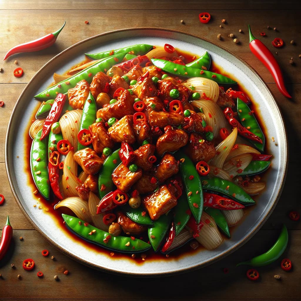 Spicy Szechuan Chicken Stir Fry