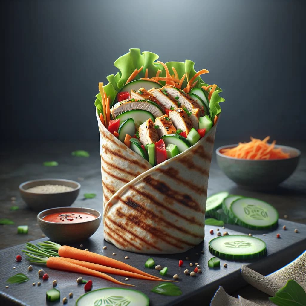 Spicy Thai Chicken Wrap