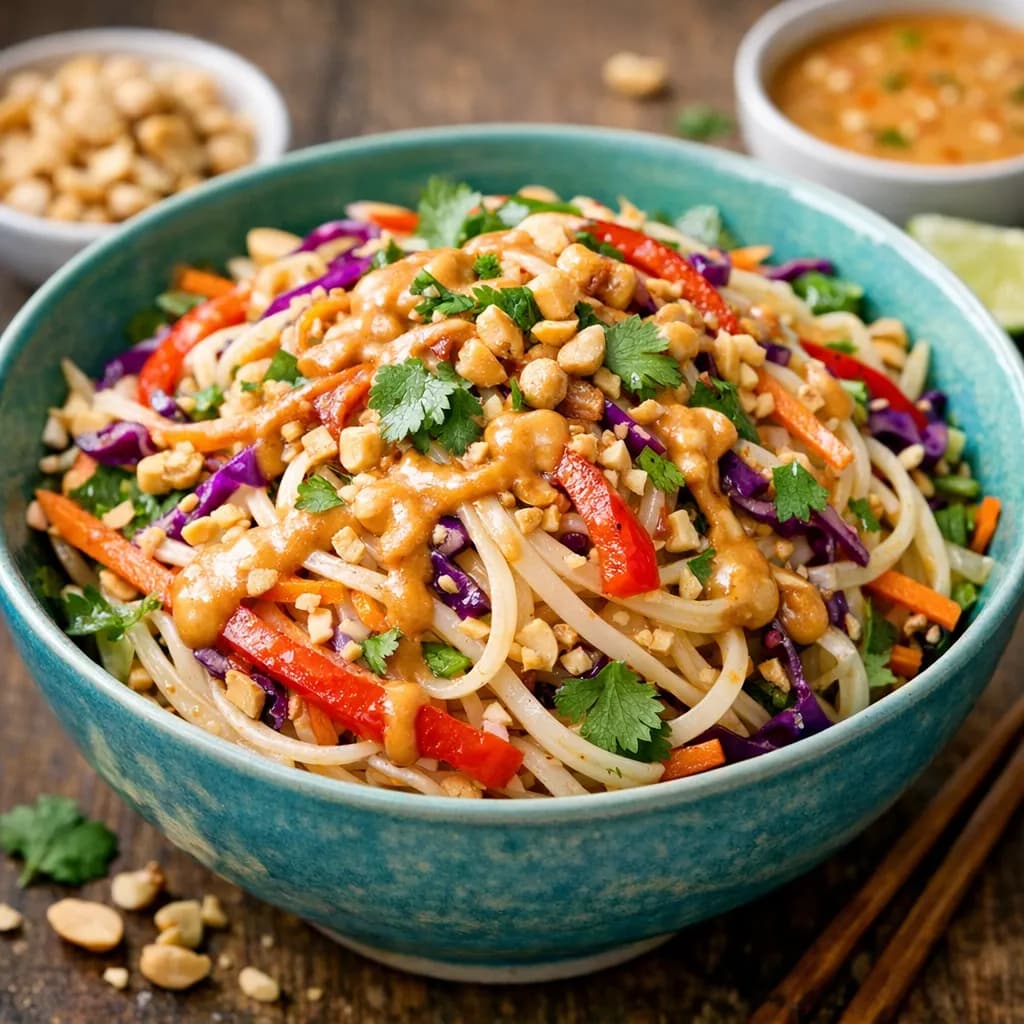 Spicy Thai Peanut Noodle Salad