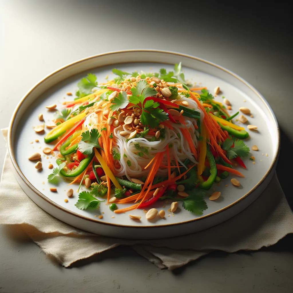 Spicy Thai Rice Noodle Salad