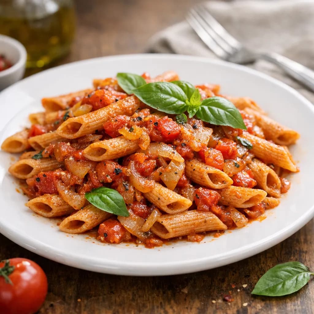 Spicy Tomato & Onion Pasta