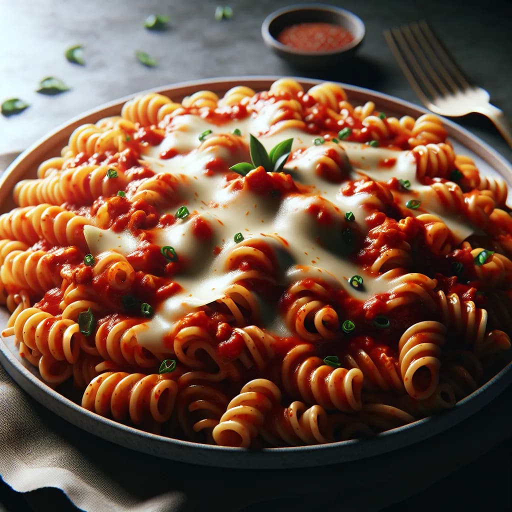 Spicy Tomato Cheese Pasta