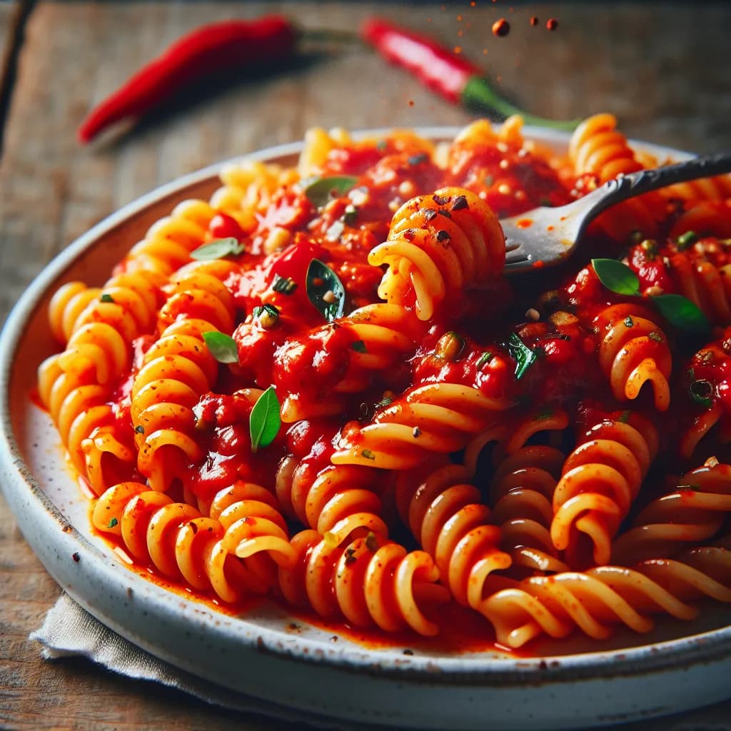 Spicy Tomato Fusilli