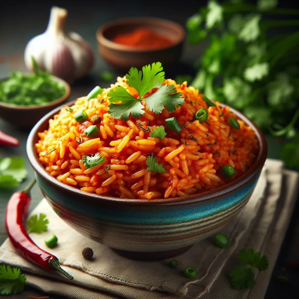 Spicy Tomato Rice Pilaf