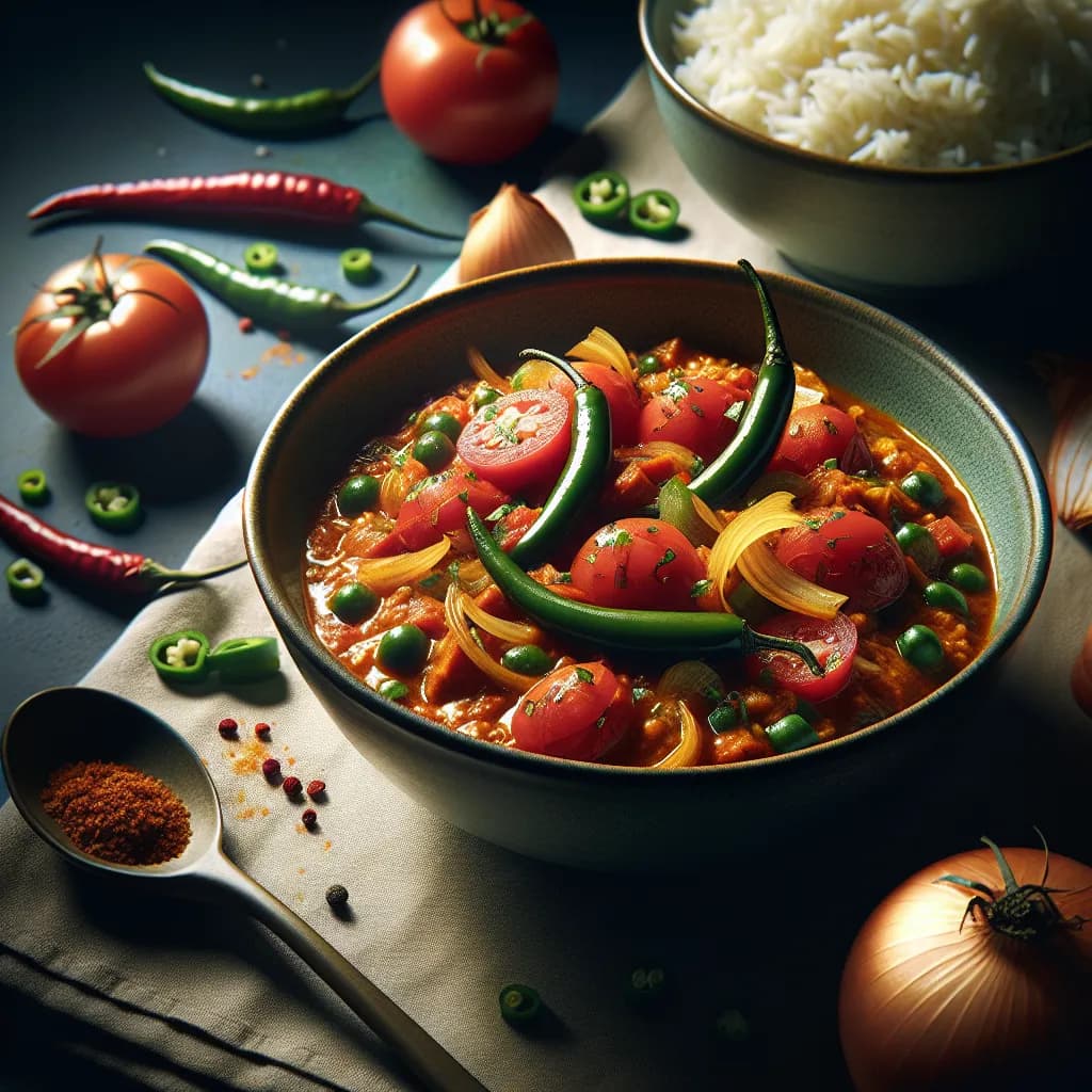 Spicy Tomato and Onion Curry