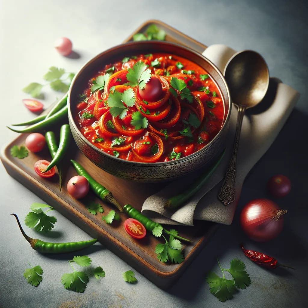 Spicy Tomato and Onion Curry