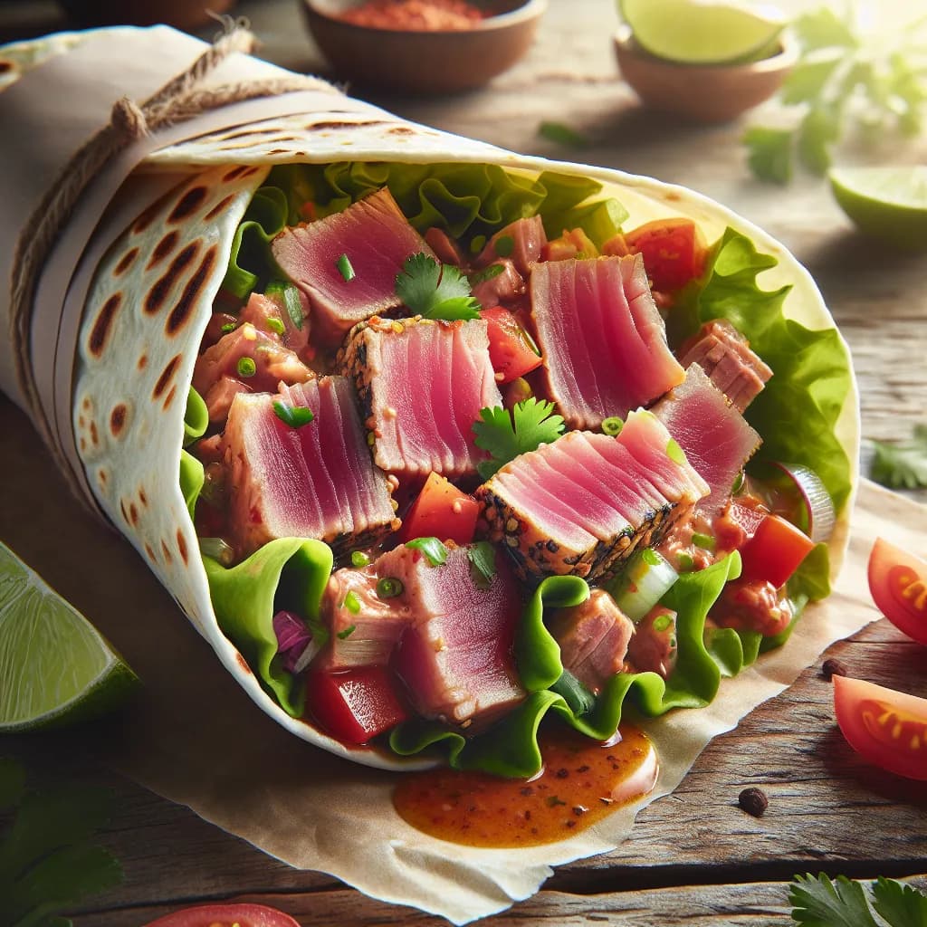 Spicy Tuna Salad Wrap