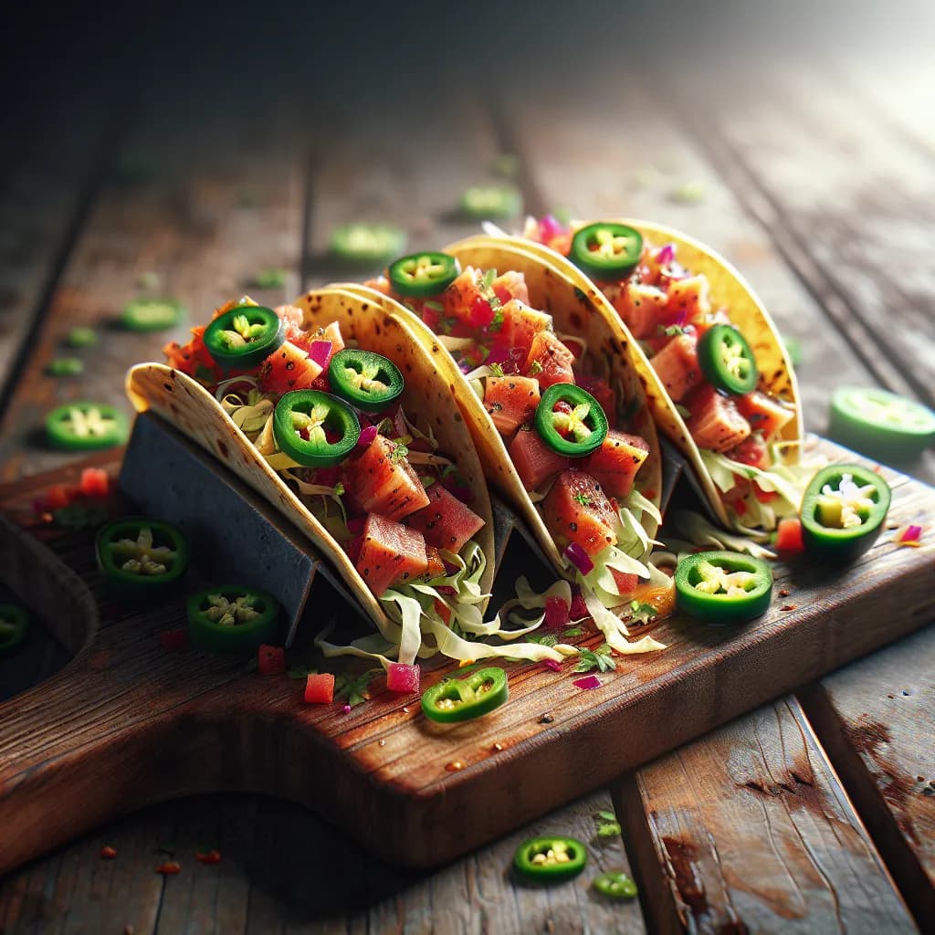 Spicy Tuna Tacos