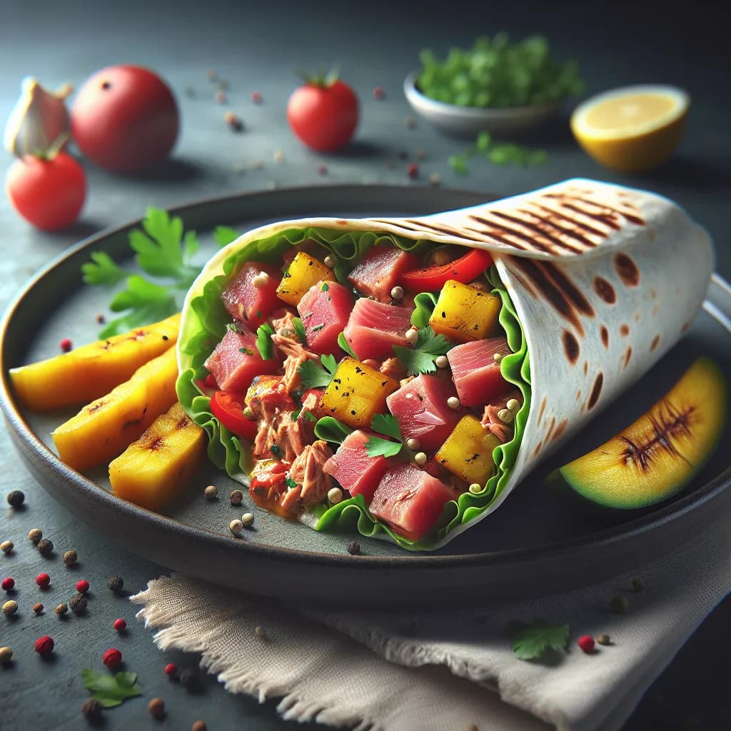 Spicy Tuna and Plantain Wrap