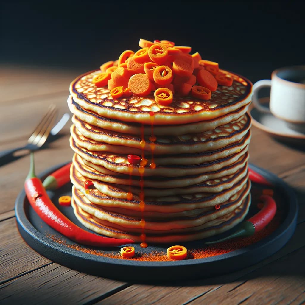 Spicy Vegan Rice Flour Pancakes