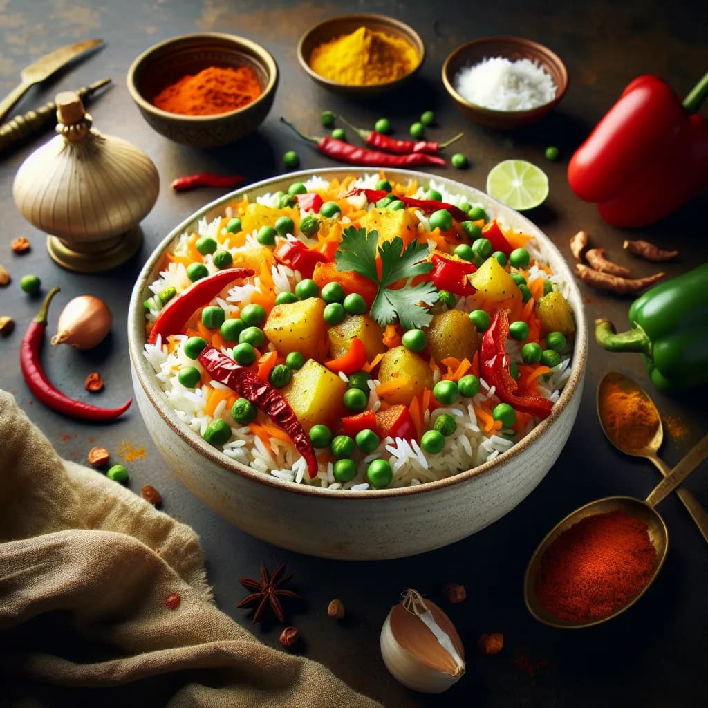 Spicy Vegetable Biryani