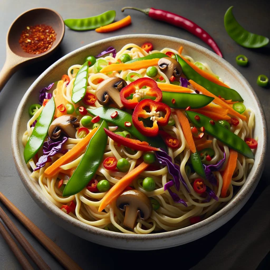 Spicy Vegetable Lo Mein