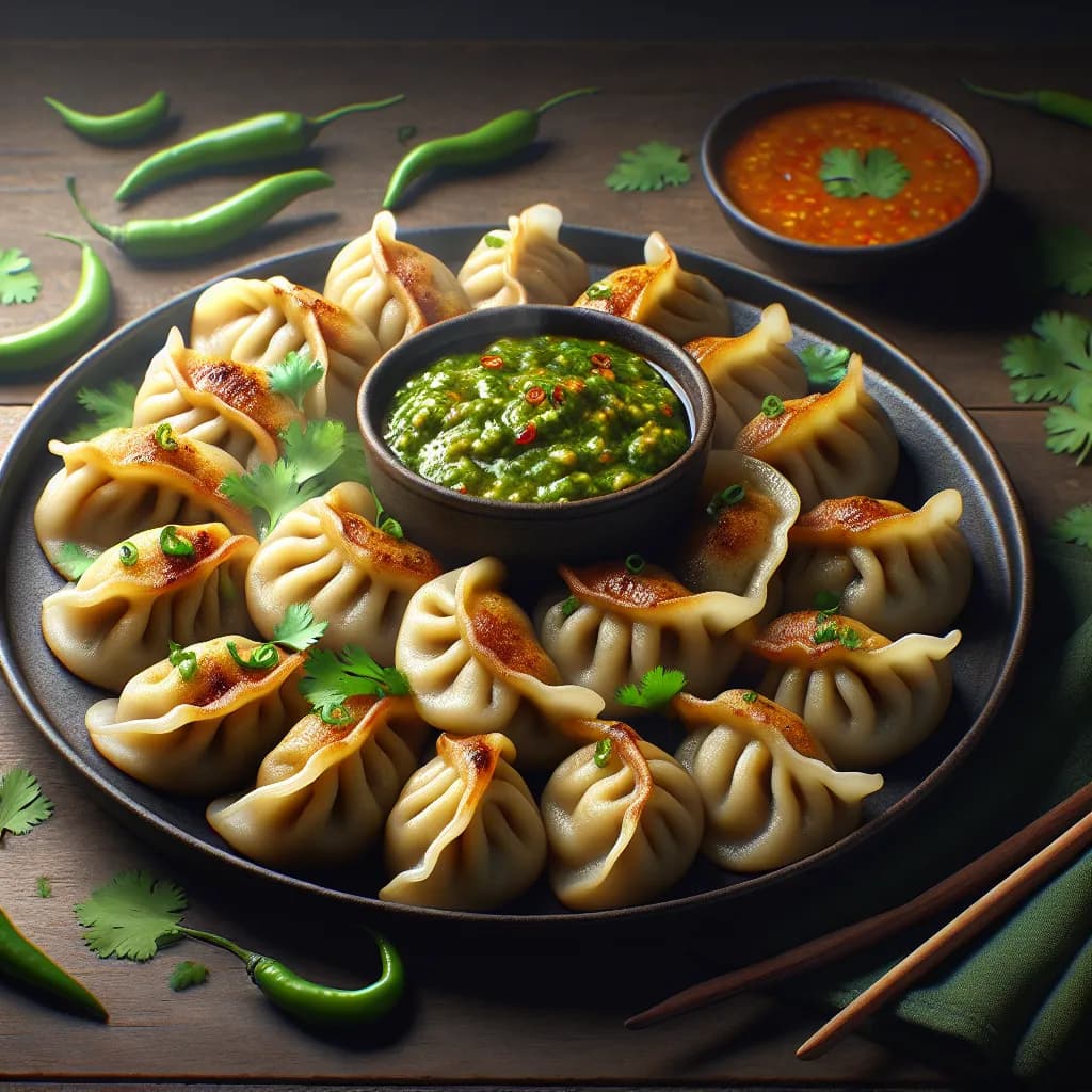 Spicy Vegetable Momos
