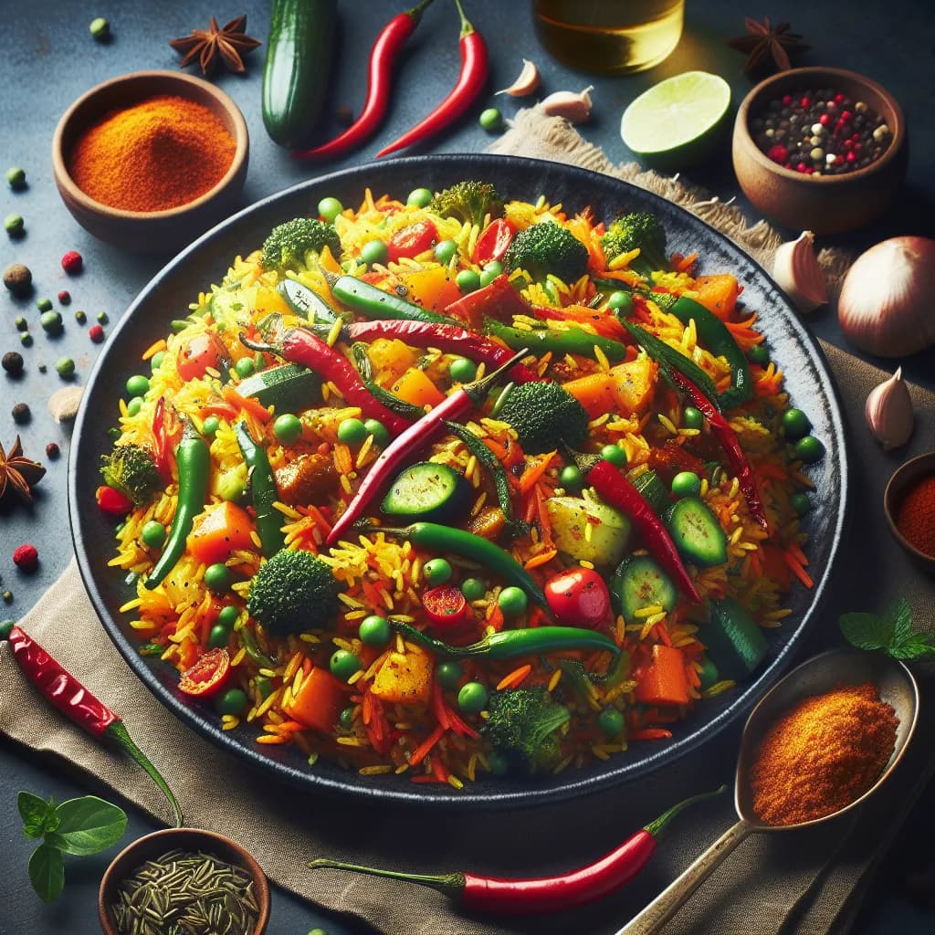 Spicy Vegetable Pulao