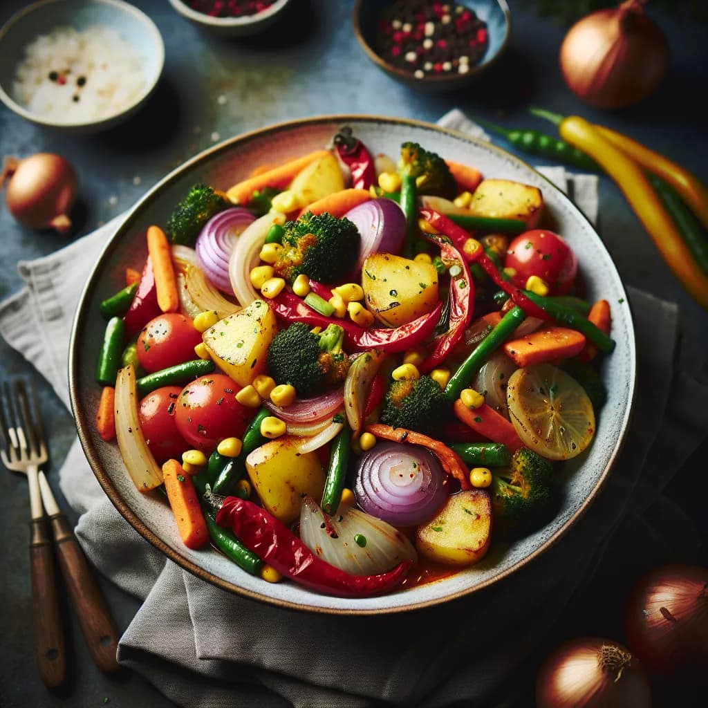 Spicy Vegetable Stir-Fry