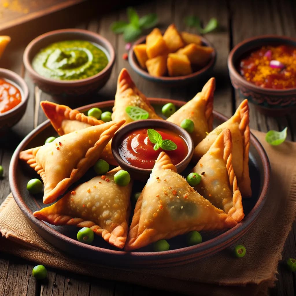 Spicy Vegetarian Samosas