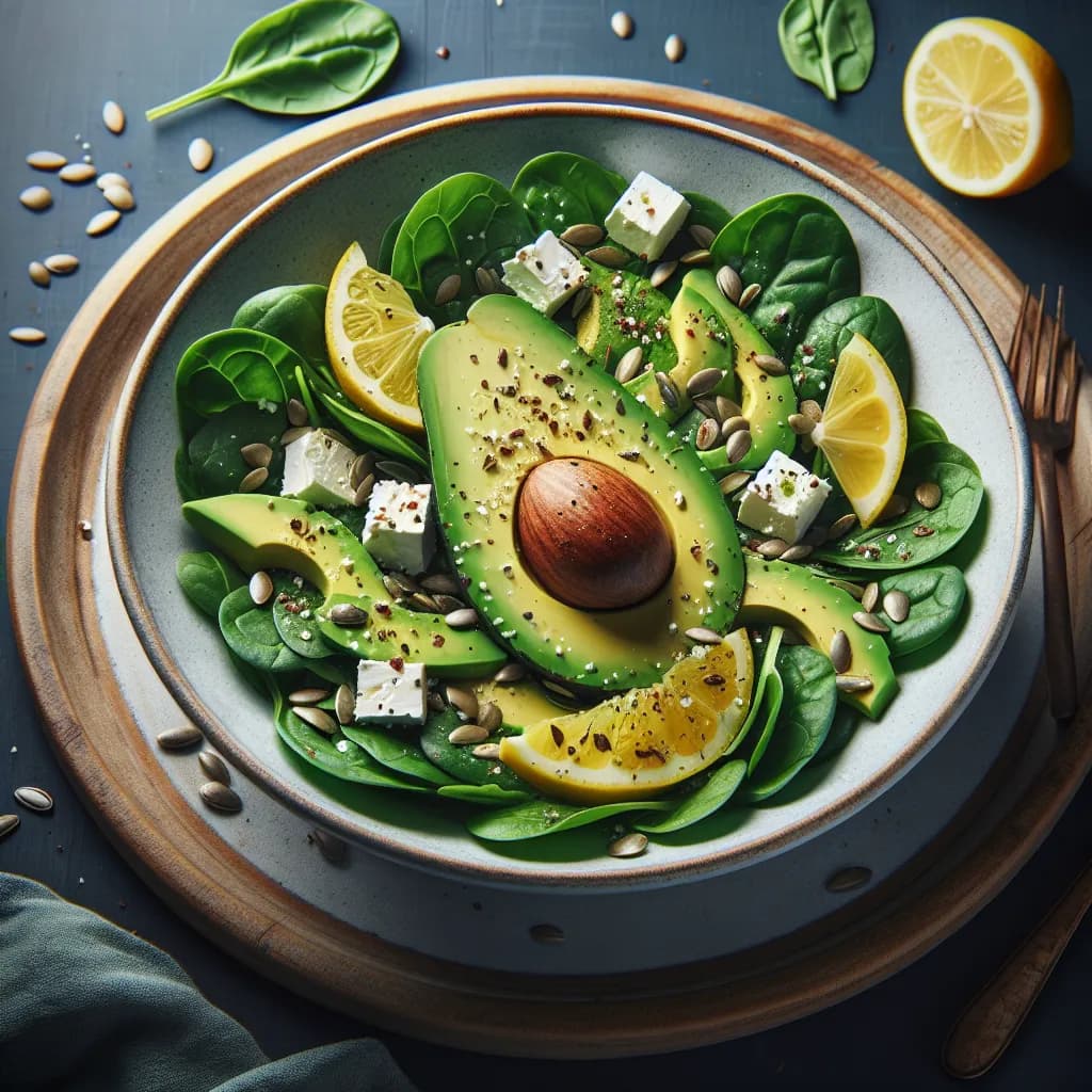 Spinach and Avocado Salad