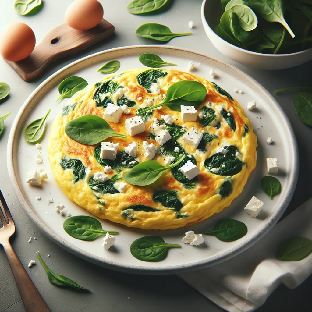 Spinach and Feta Omelette
