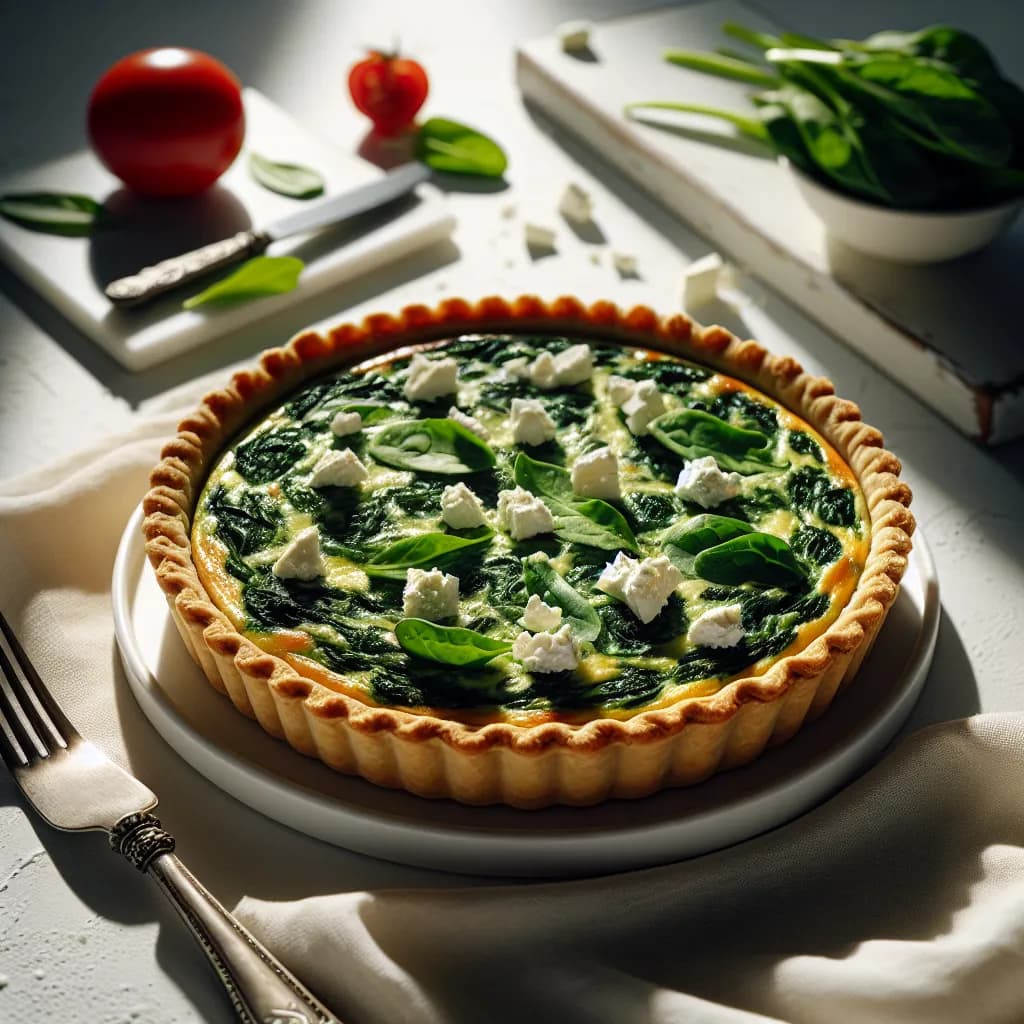Spinach and Feta Quiche