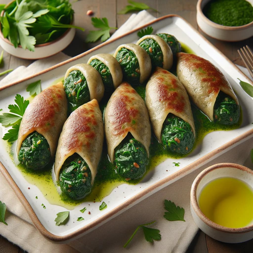 Spinach and Kibbeh Pockets