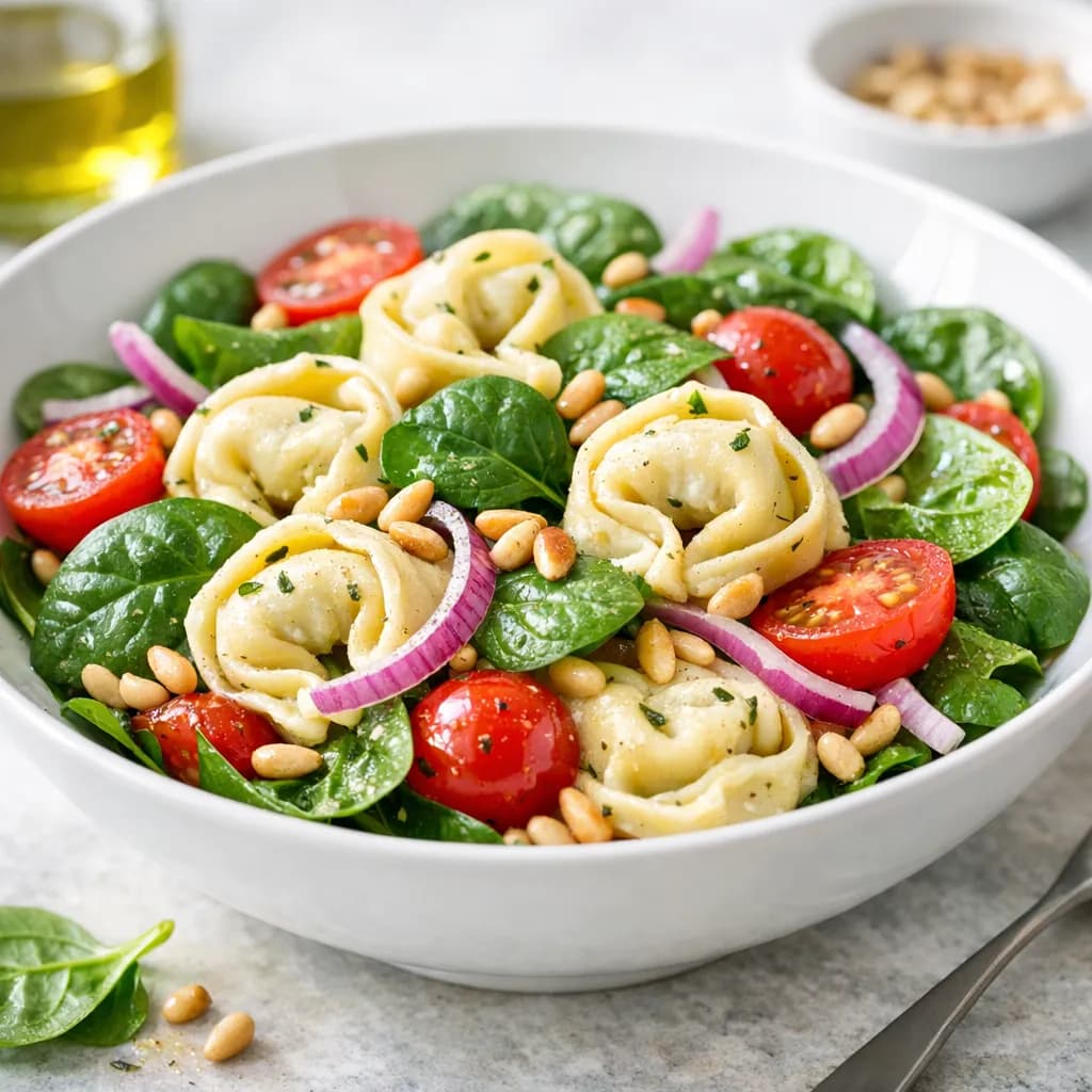 Spinach and Ricotta Tortellini Salad