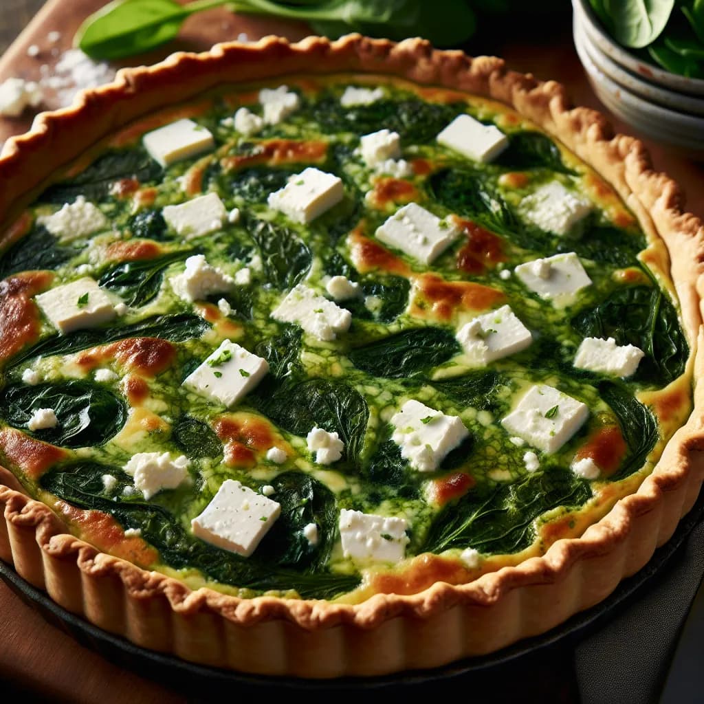 Spinat-Feta-Quiche