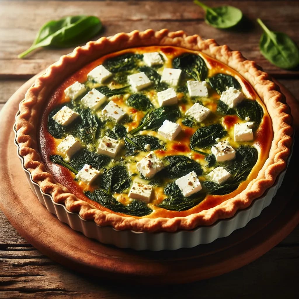 Spinat-Feta-Quiche