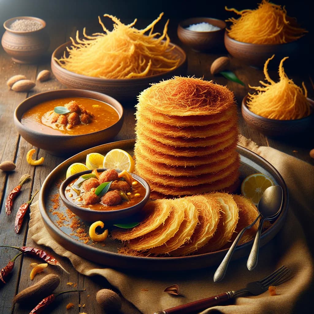 Sri Lankan Kokosnuss-Roti