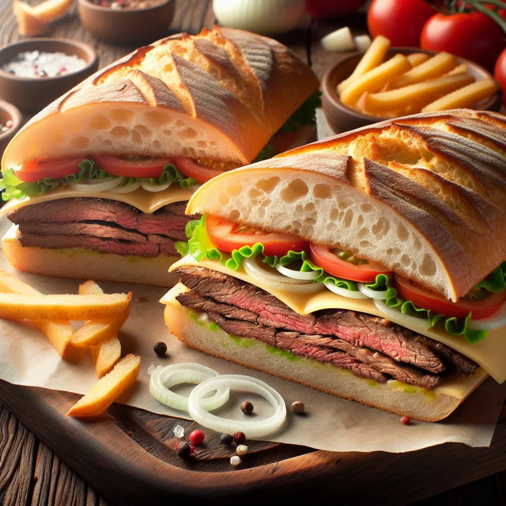 Steak & Cheese Subway Sandwich
