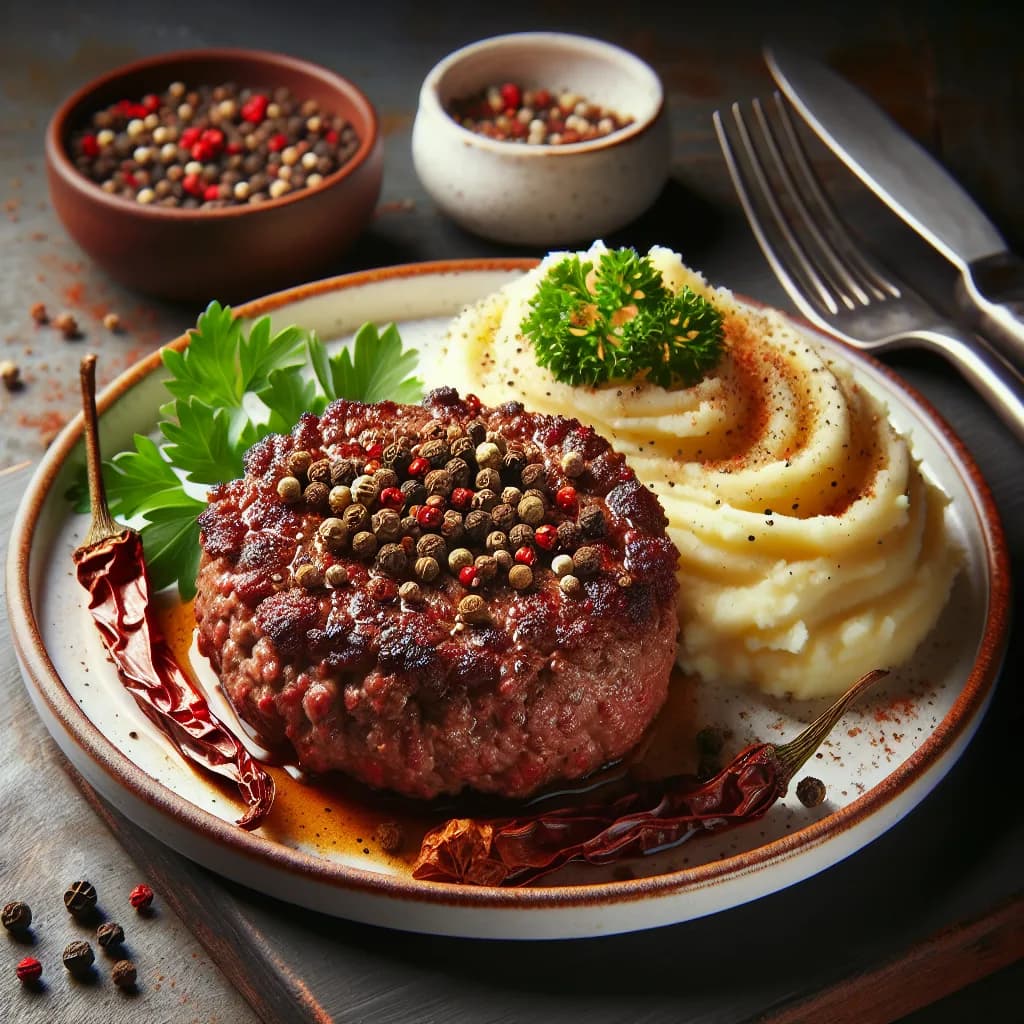 Steak Haché au Poivre